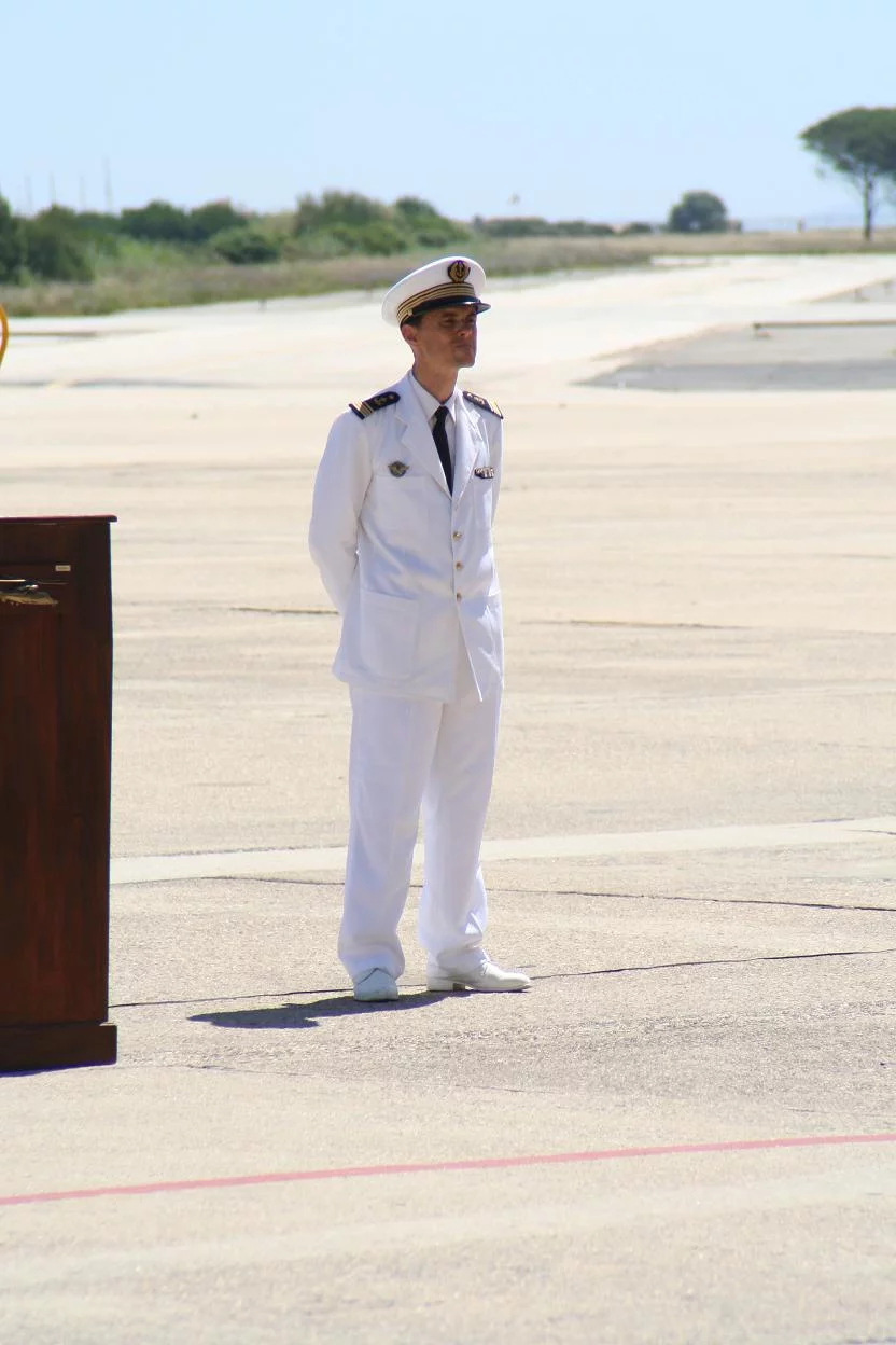 Le capitaine de corvette Jean-Emmanuel Lemoigne, commandant de la 35 F