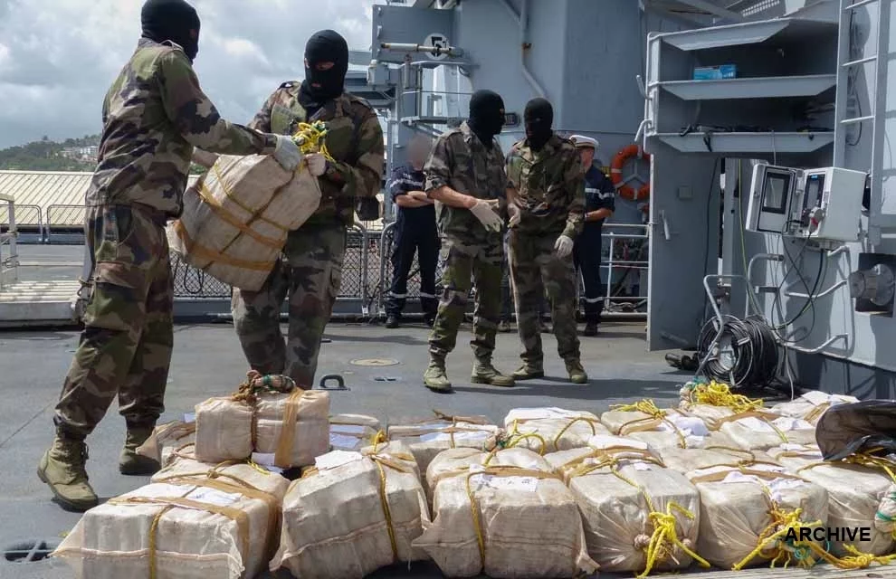 Saisie de drogue dans les Caraïbes