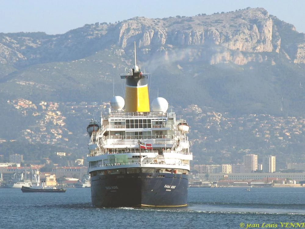 Le paquebot Saga Rose à Toulon