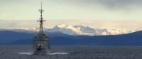 La frégate Primauguet au large de la Norvège