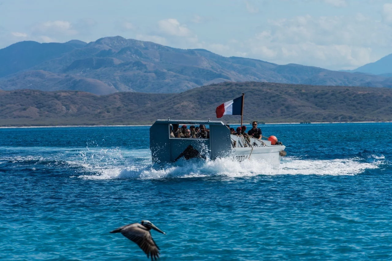 Un chaland de débarquement du Dumont d'Urville