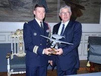 Le maire de Berck-sur-mer et le commandant de la flottille 4F
