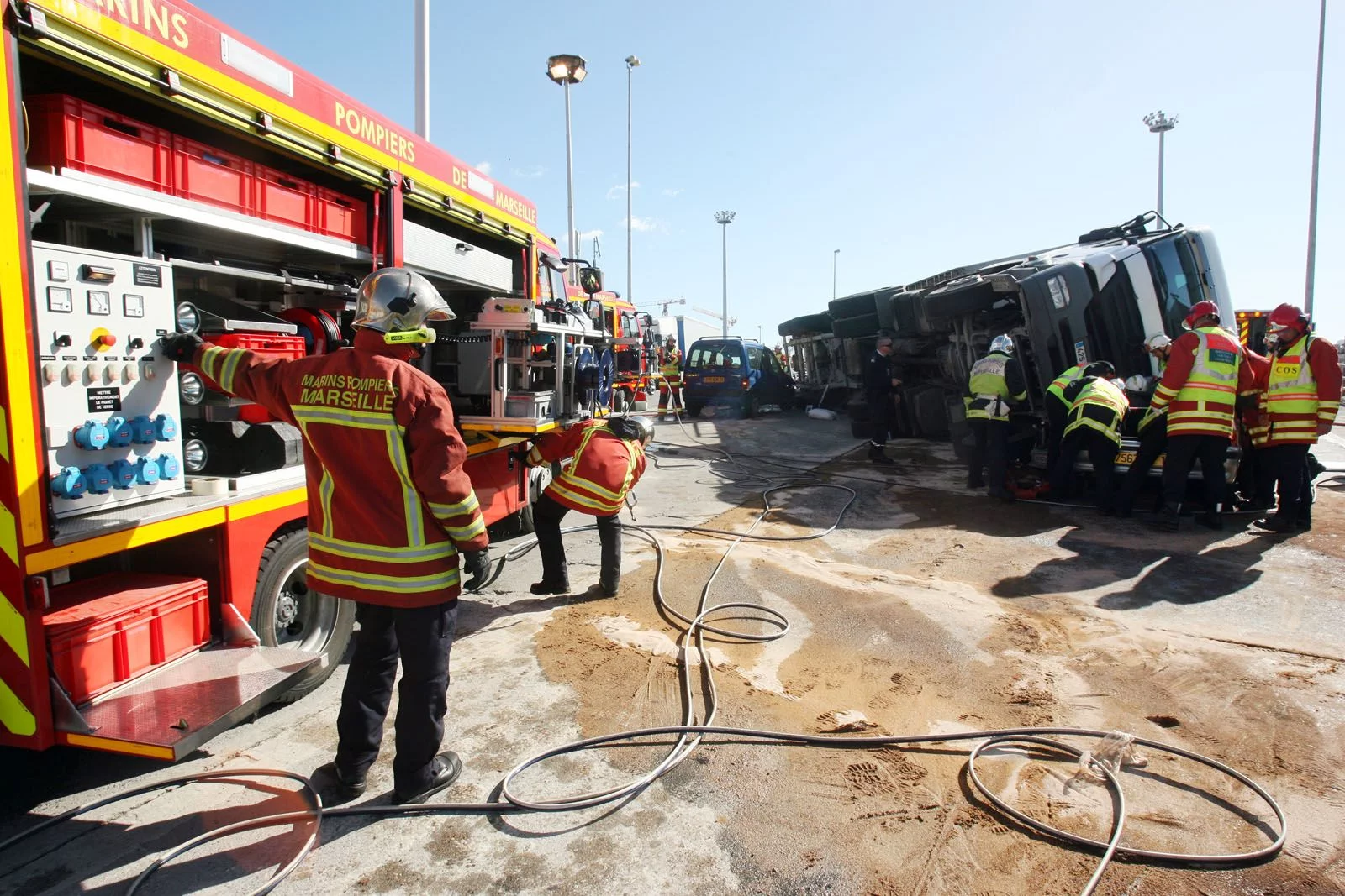 L'intervention des marins-pompiers