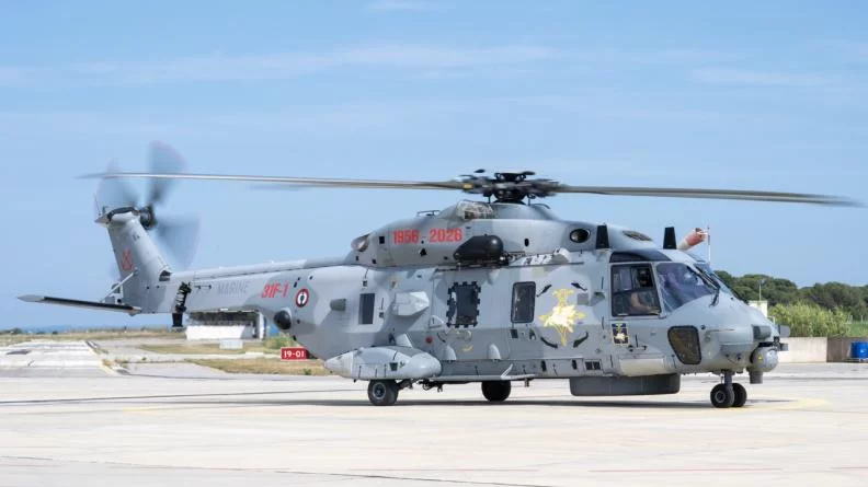 Un hélicoptère NH90 Caïman de la flotille 31F