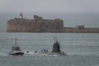 Dernière arivée du Rubis à Cherbourg
