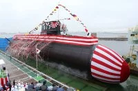 Lancement du sous-marin japonais Chogei
