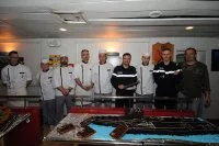 Un porte-avions tout en chocolat