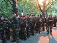 L'équipe française au petit matin du 1er jour
