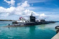 Le sous-marin nucléaire lanceur de missiles de croisière USS Michigan