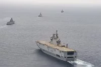 Le porte-hélicoptères Mistral participe à l'exercice IMEX en Inde