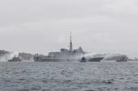 La frégate Languedoc accueillie à Toulon