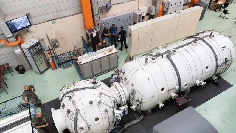 Le caisson hyperbar du CEPHISMER