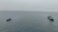 Le patrouilleur Fulmar et la frégate HDMS Triton de la Marine danoise