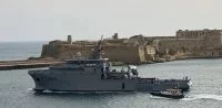 Le BSAM Seine dans le port de La Valette (Malte)