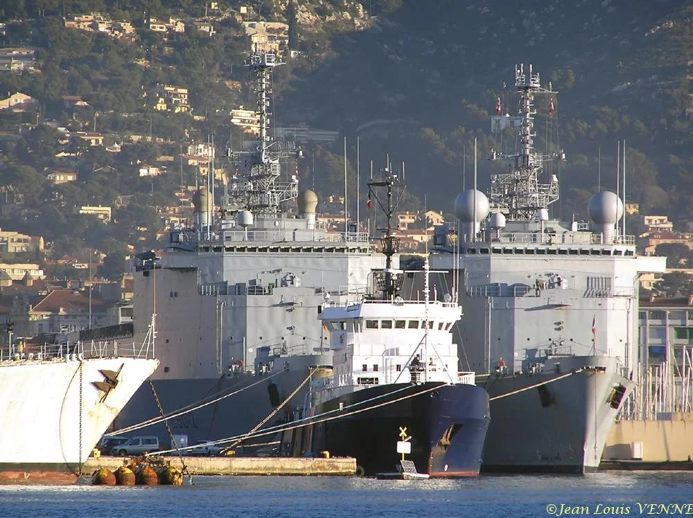Le Foudre et le Siroco au quai dâ€™honneur de Toulon
