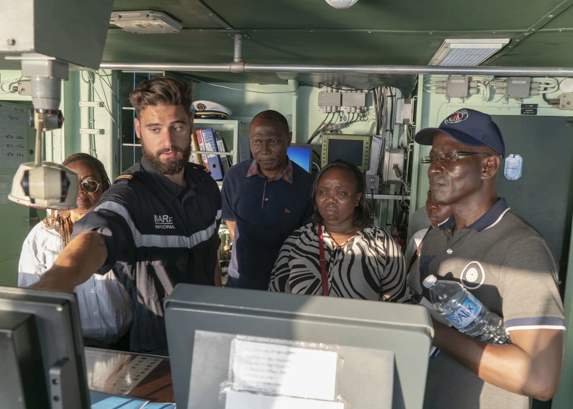 Formation de membres de la haute fonction publique ivoirienne à bord du BCR Somme