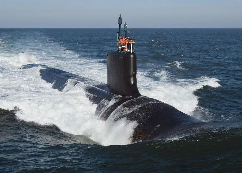 Le North Carolina pendant ses essais Ã  la mer