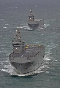 Les BPC Mistral et Tonnerre aux bassins Vauban