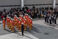 Remise de casque à une nouvelle promotion de marins-pompiers