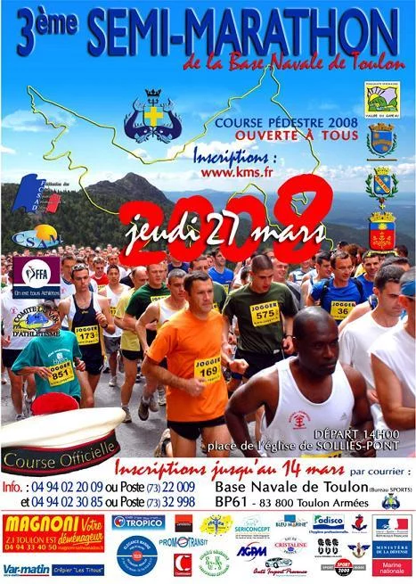 3Ã¨ semi-marathon de la base navale de Toulon