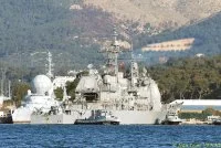 Le croiseur Vicksburg quitte Toulon
