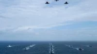 Les participants à l'exercice Formidable Shield