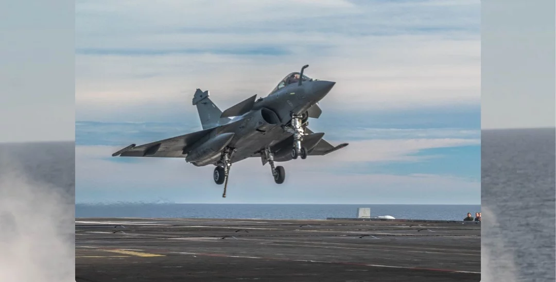 Appontage d'un Rafale Marine