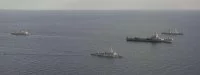Le groupe aéronaval autour du porte-avions Charles de Gaulle