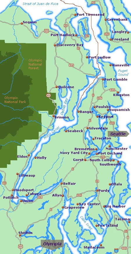 La région de Kitsap-Bangor