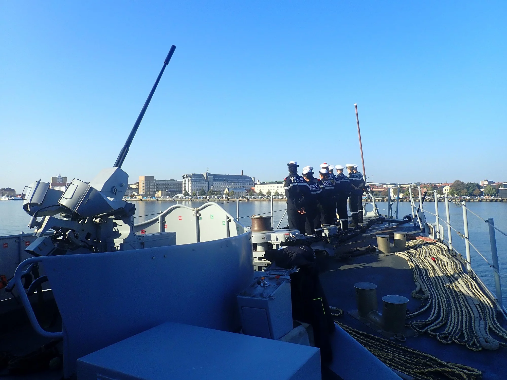 Le chasseur de mines Pégase accoste à Karlskrona