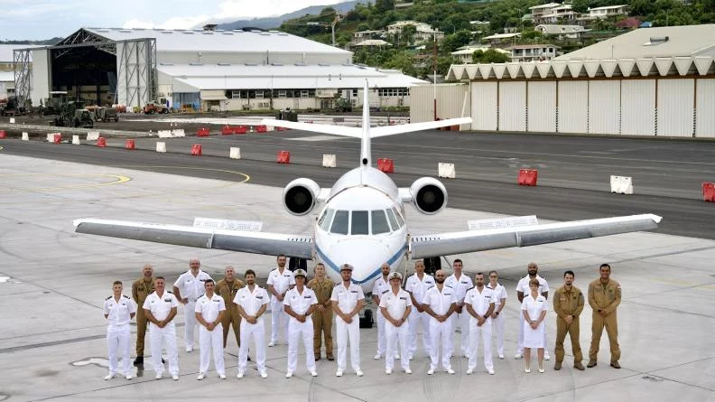 L’avion de surveillance maritime Falcon 200 Gardian