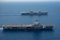 Les porte-avions Charles de Gaulle et HMS Queen Elizabeth
