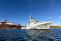 Le patrouilleur HMS Forth de la Royal Navy