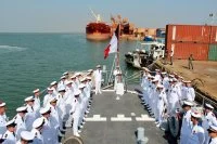 Prise de commandement à bord de l’aviso Commandant l’Herminier 