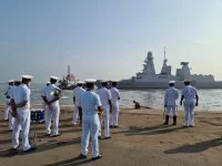 La frégate Chevalier Paul accueillie à Mumbai (Inde)