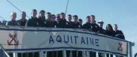 Des élèves de Bac Pro Aéronautique à bord de la frégate Aquitaine