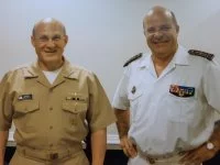 L’amiral Prazuck est le premier dirigeant à rencontrer l’amiral Gilday