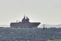 Le Tonnerre rentre à Toulon après une mission Corymbe