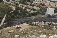 Incendie de végétation dans le quartier de la Valbarelle