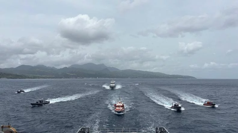 Déploiement majeur de moyens aéromaritimes au large de la Martinique