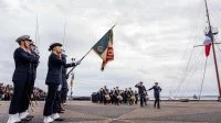 Cérémonie de présentation au drapeau de l'Ecole Navale