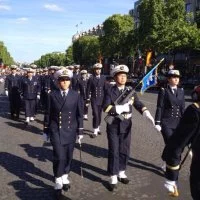 La PMS-M d’Estienne d’Orves au ravivage de la Flamme