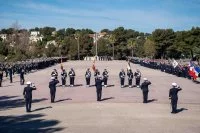Cérémonie de présentation aux drapeaux au CIN St-Mandrier