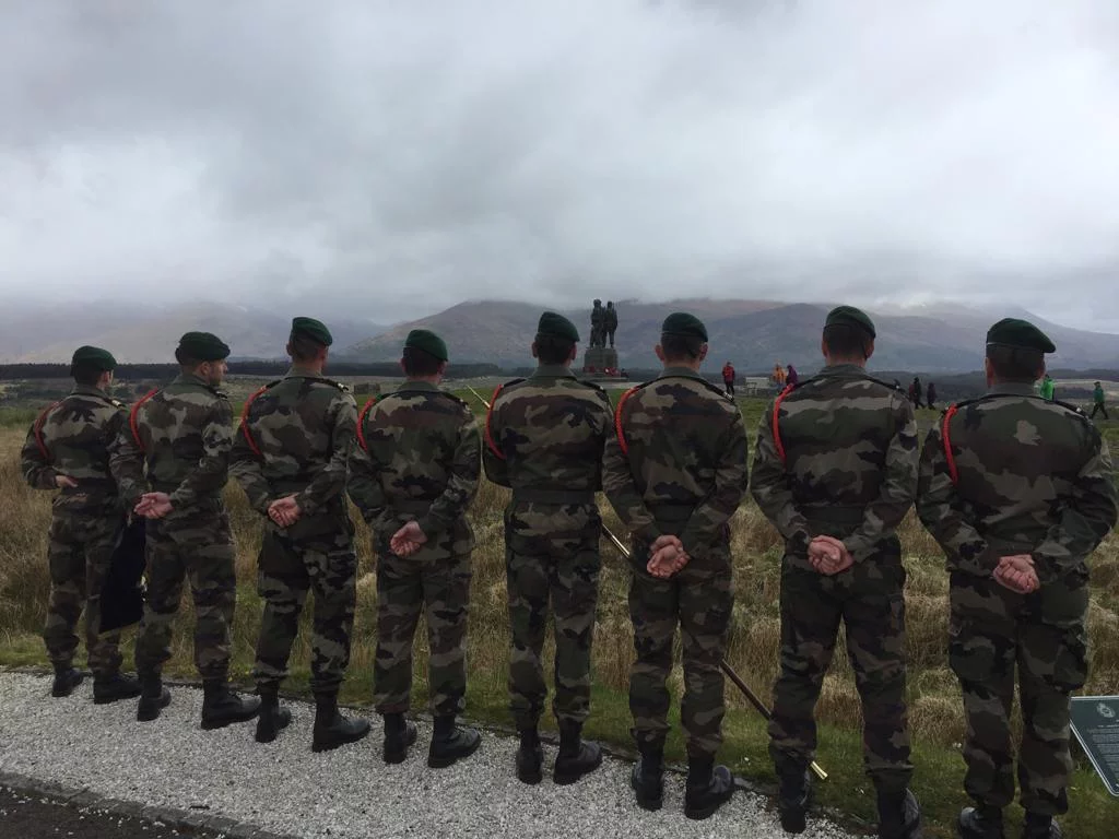 Une délégation de commandos marine s’est rendue à Achnacarry, en Écosse, berceau des commandos marine français