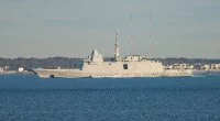 La frégate Normandie arrive dans le port de Norfolk (Etats-Unis)