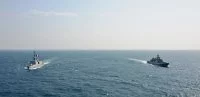 Le Guépratte en exercice avec la marine indienne au large de Goa