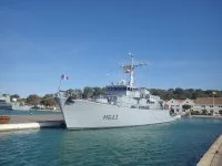 Le chasseur de mines Andromède fait escale aux Baléares