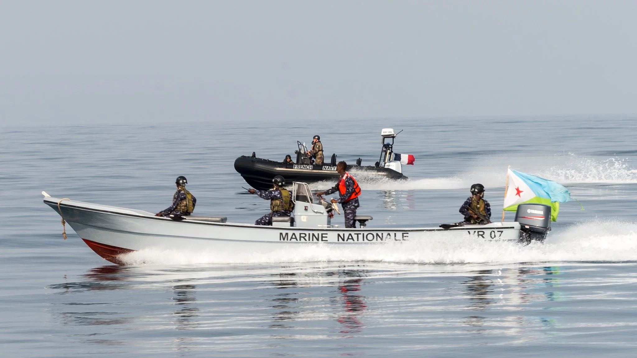 Partenariat entre les fusiliers marins français et djiboutiens