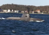 Le sous-marin allemand U-31 à Kiel Innenförde