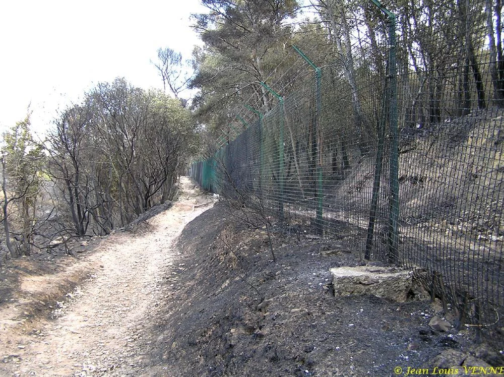 Les dégâts provoqués par l'incendie au CIN St Mandrier